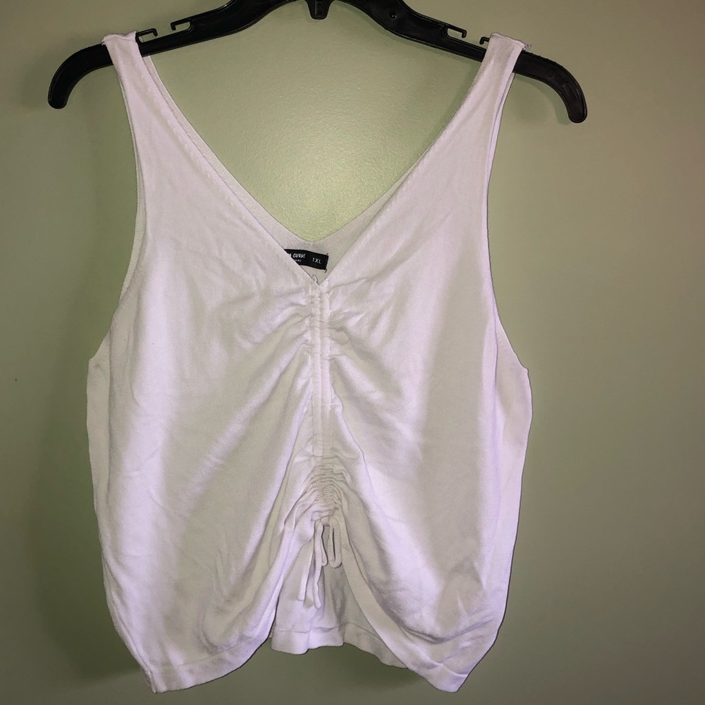 White crop top